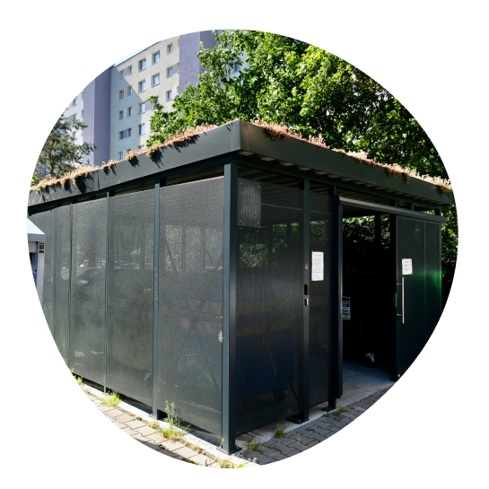 Fotografia stojísk pre kontajnery