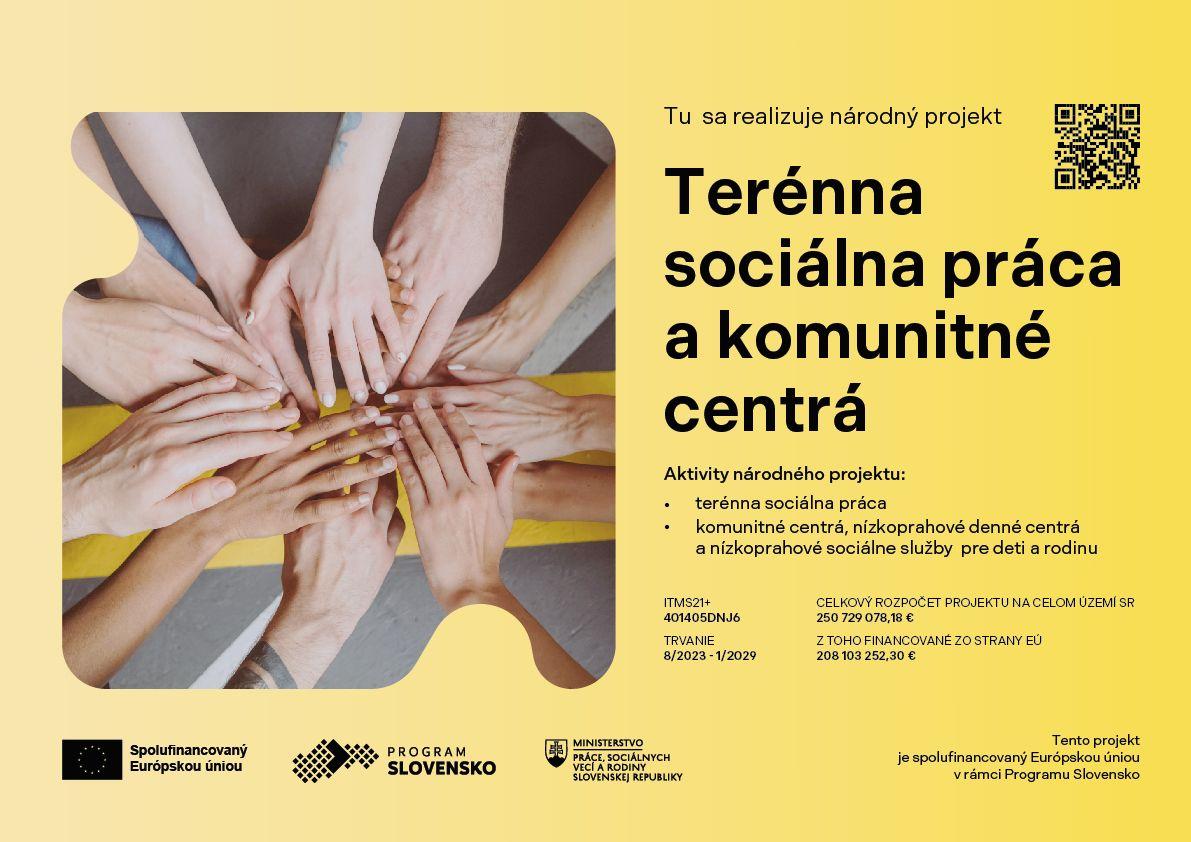 banner k terennej socialnej praci a komunitne centra